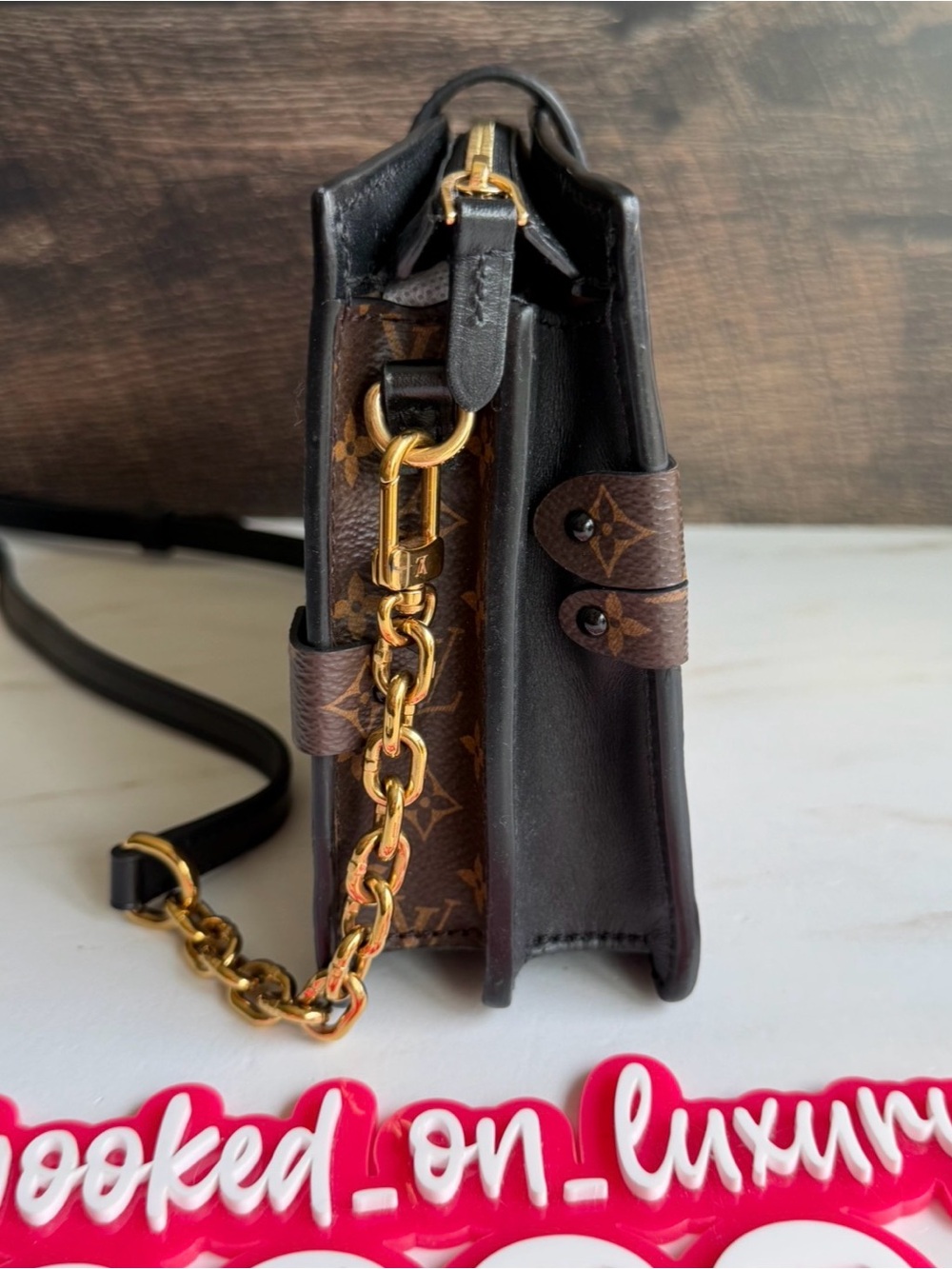 Authentic Louis Vuitton Trunk Reverse Monogram Crossbody Handbag Purse Bag - Picture 8 of 16